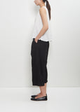 Tissue Cotton Sleeveless Top — Milk