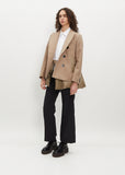 Wool Melton x Padded Jacket