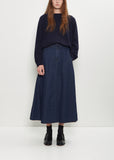 Natural Denim Skirt — Indigo