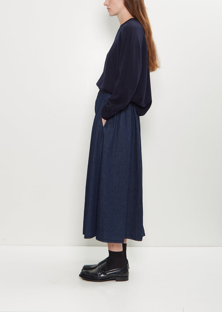Natural Denim Skirt — Indigo