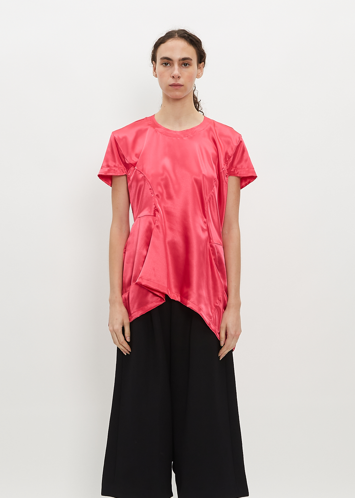 Satin Peplum Top