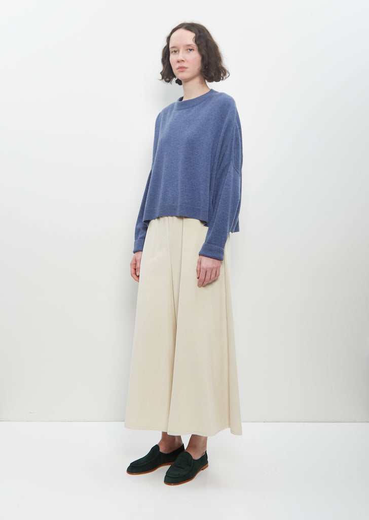 Cashmere Chunky Sweater — Denim