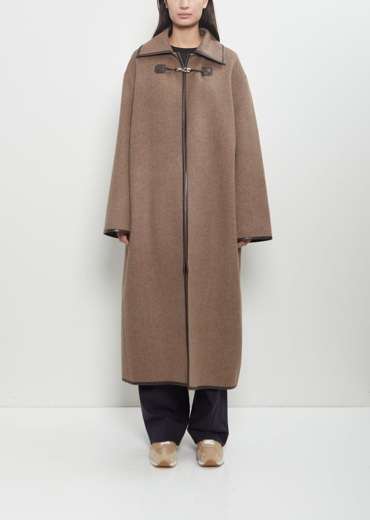 Wool Double Clasp Coat