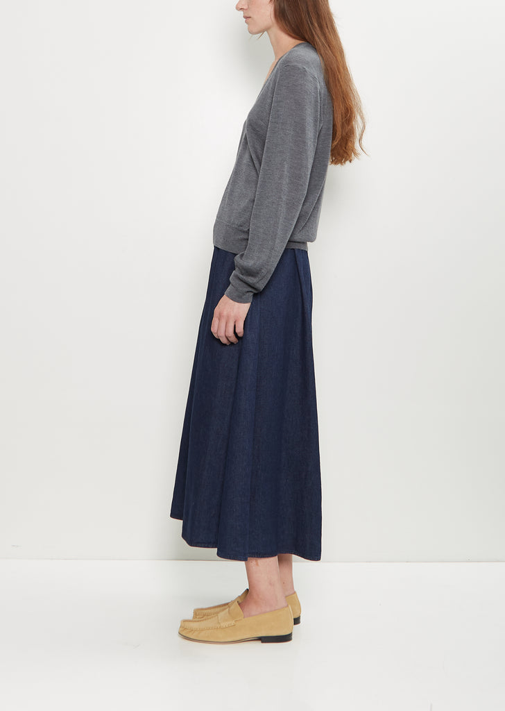 Julio Lightweight Cashmere Sweater — Anthracite Melange