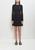Cotton Blend Crepe Mini Skirt