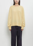 Cashmere Crewneck Sweater — Soft Yellow