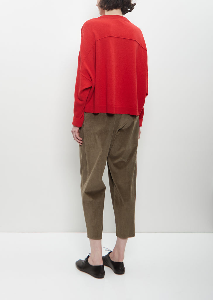 Cashmere Chunky Sweater — Rosso