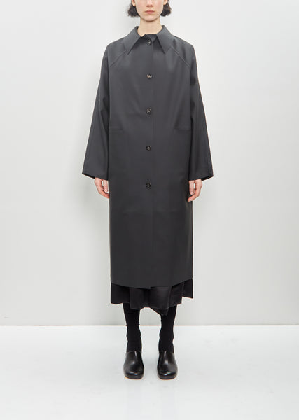 Rubber Original Below Coat — Black – La Garçonne