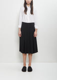 Wool Pleated Skirt Pant