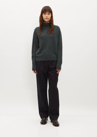 Wide Cashmere Roll Neck