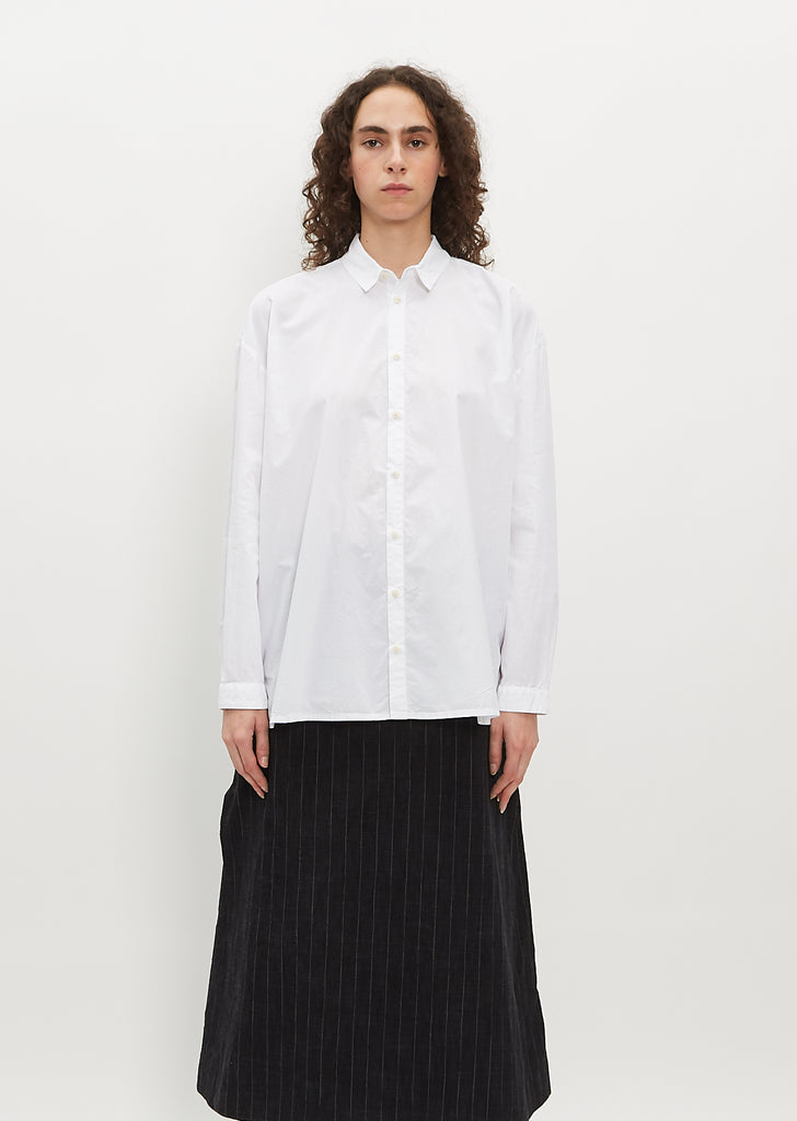 The Draughtsman Shirt — Poplin Chalk