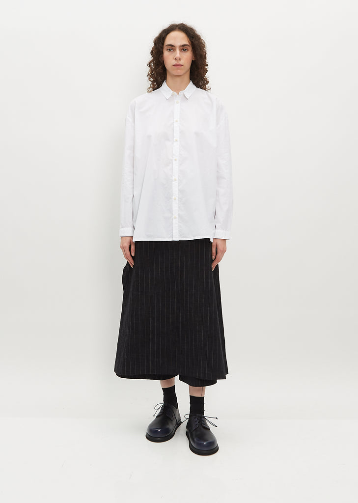 The Draughtsman Shirt — Poplin Chalk