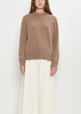 Baltra Cashmere Sweater — Taupe Melange