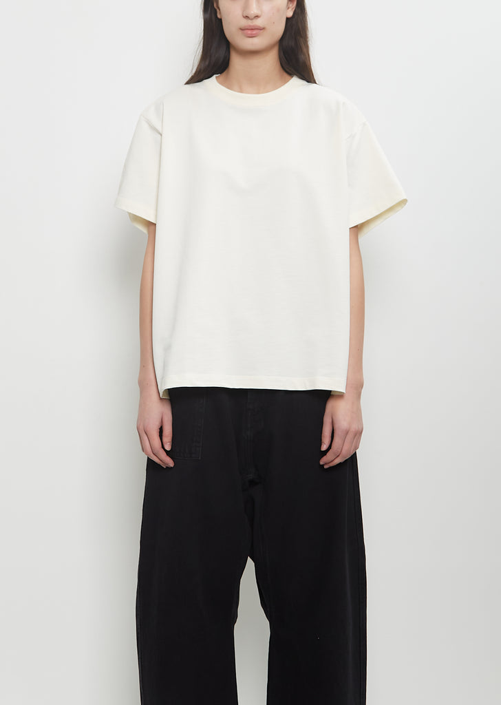 Cotton Fleece Tulsa Oversized T-Shirt — Ivory