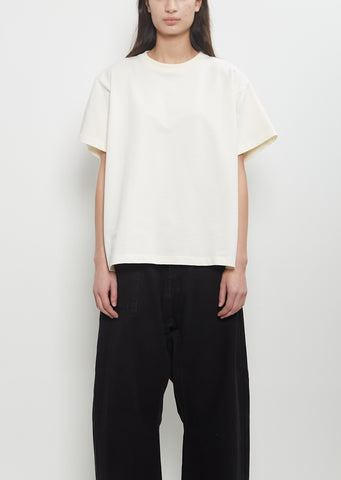 Cotton Fleece Tulsa Oversized T-Shirt — Ivory