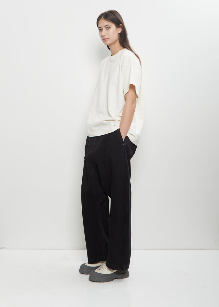 Cotton Fleece Tulsa Oversized T-Shirt — Ivory