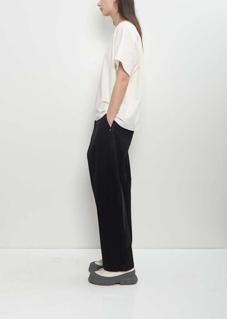 Cotton Fleece Tulsa Oversized T-Shirt — Ivory