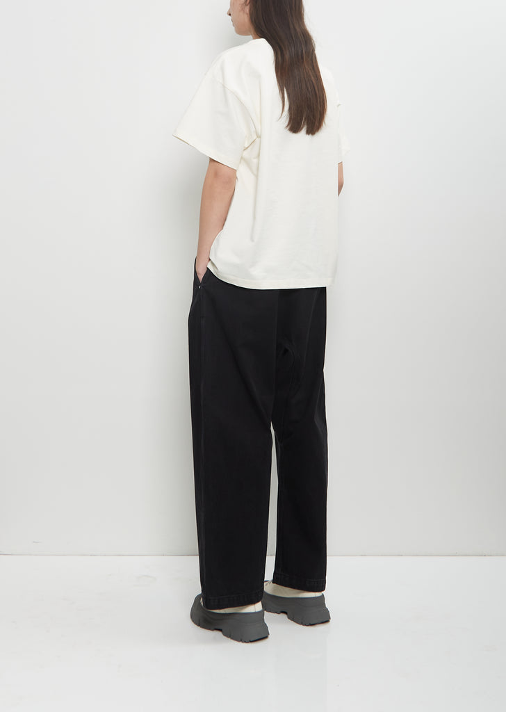 Cotton Fleece Tulsa Oversized T-Shirt — Ivory