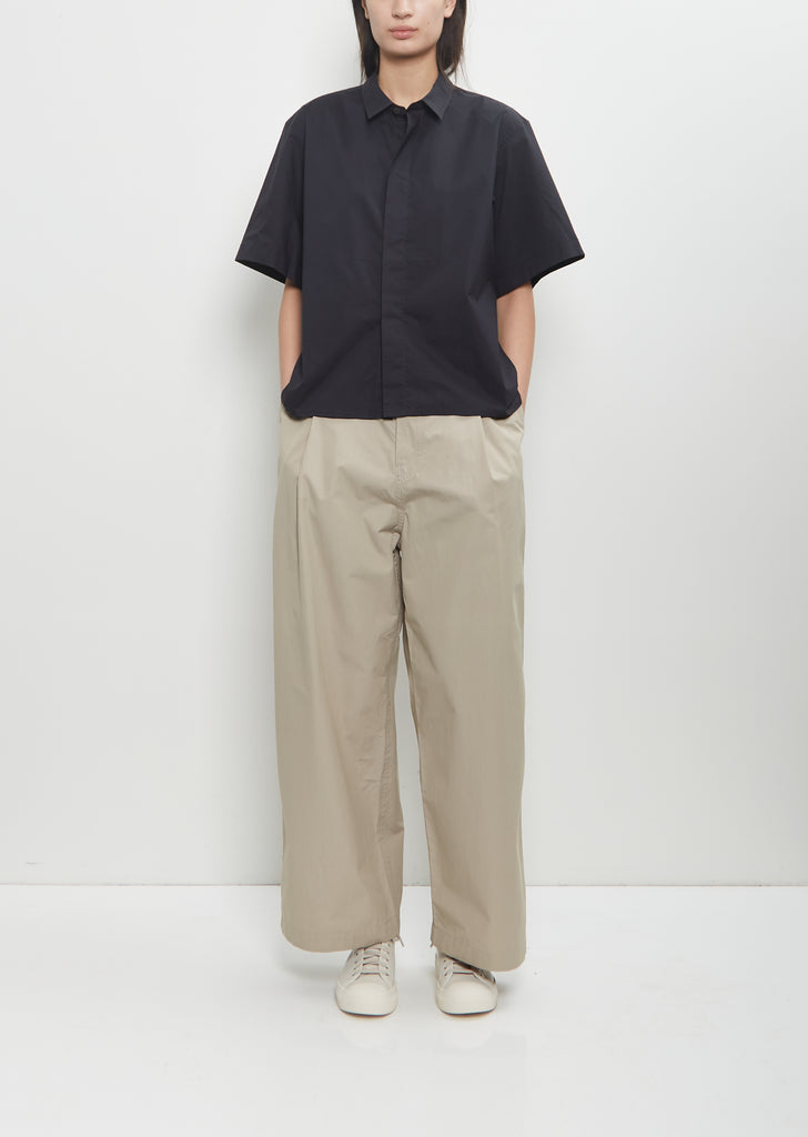 Cotton Belem Short Sleeve Shirt — Black