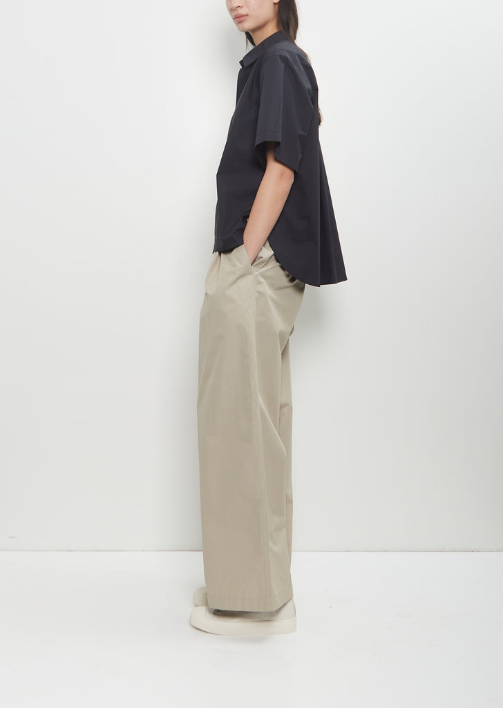 Cotton Belem Short Sleeve Shirt — Black
