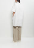 Cotton Bremen Long Overshirt — Off White