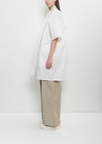 Cotton Bremen Long Overshirt — Off White