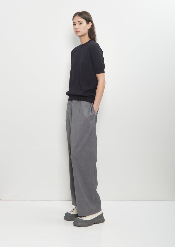 Memphis C-Neck Sweater — Dark Navy Melange