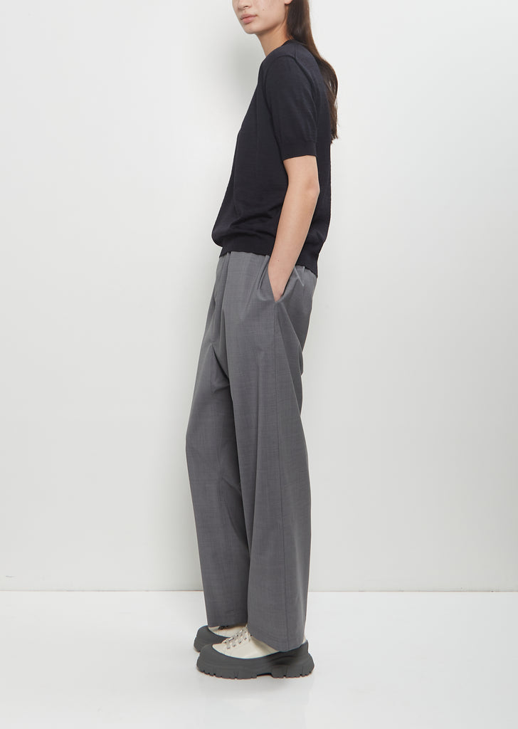 Memphis C-Neck Sweater — Dark Navy Melange