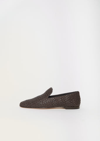 Weaving Leather Mocassino