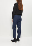Natural Denim Tapered Pants — Indigo