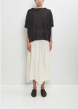Linen Cashmere Easy T-Shirt Knitwear — Black