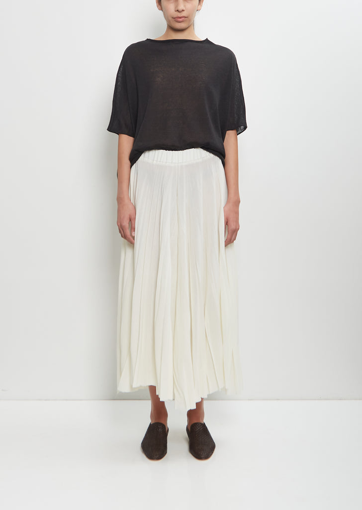 Virgin Wool Pleated Pants