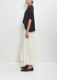 Linen Cashmere Easy T-Shirt Knitwear — Black
