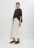 Linen Cashmere Easy T-Shirt Knitwear — Black
