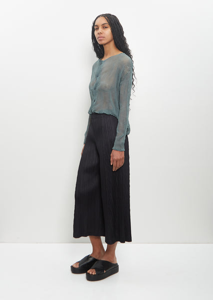 Poly Thicker Bottoms 1 Wide Leg Pants – La Garçonne