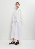 Linen Cashmere Silk Boyfriend's Cardigan — White