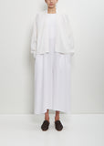 Linen Cashmere Silk Boyfriend's Cardigan — White