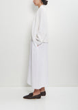 Linen Cashmere Silk Boyfriend's Cardigan — White