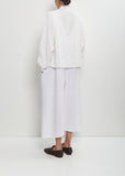 Linen Cashmere Silk Boyfriend's Cardigan — White