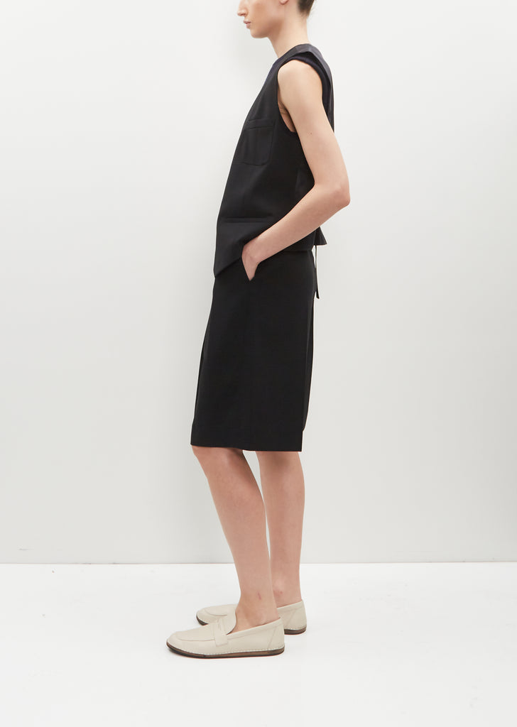 Frankie Wool Shorts — Black