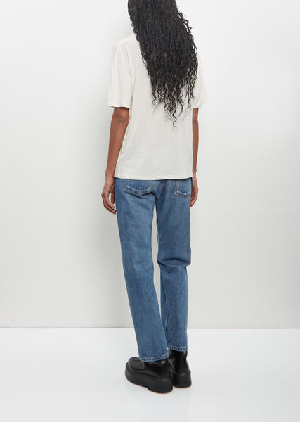 Wool Viscose Ezra Short Sleeved T-Shirt — Ivory – La Garçonne