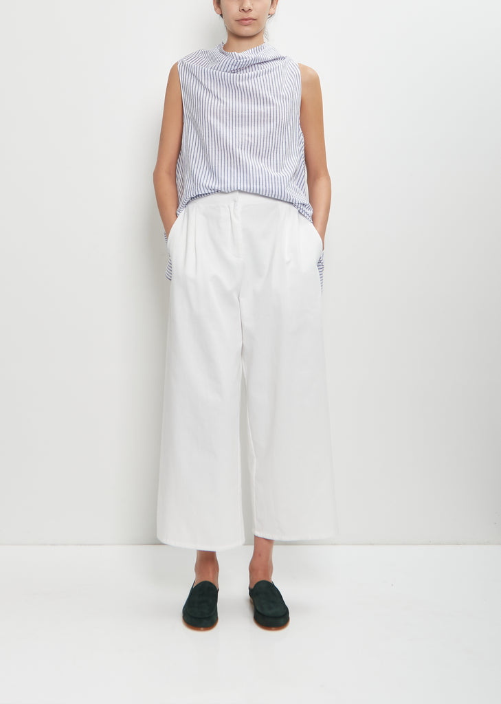 Cotton Full Jean Pants — White