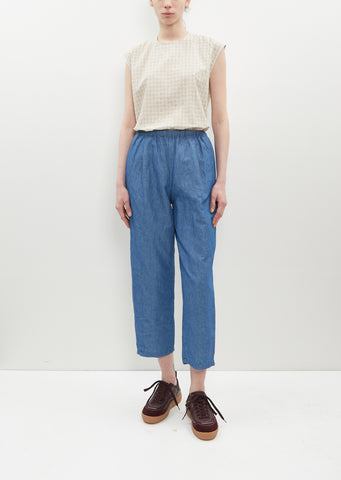 Denim Pull On Trousers