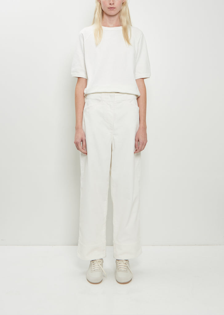 Field Cotton Trouser — White