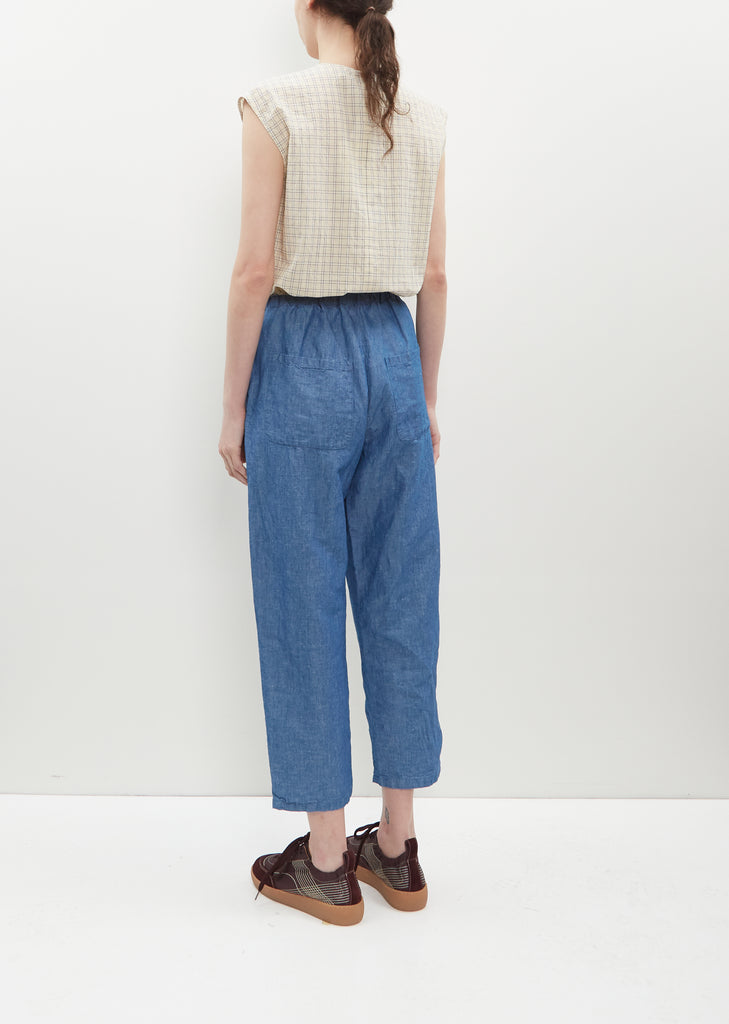 Denim Pull On Trousers