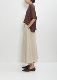 Linen Cashmere Easy T-Shirt Knitwear — Chocolate