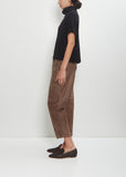 Linen Cashmere Silk T-Neck Sleeveless Sweater — Black