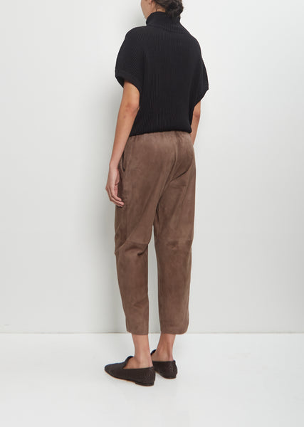バガーチ　SUEDE LINE PANTS 【BROWN】 Suede Lace Up Slim Leg Pants | Karen Millen