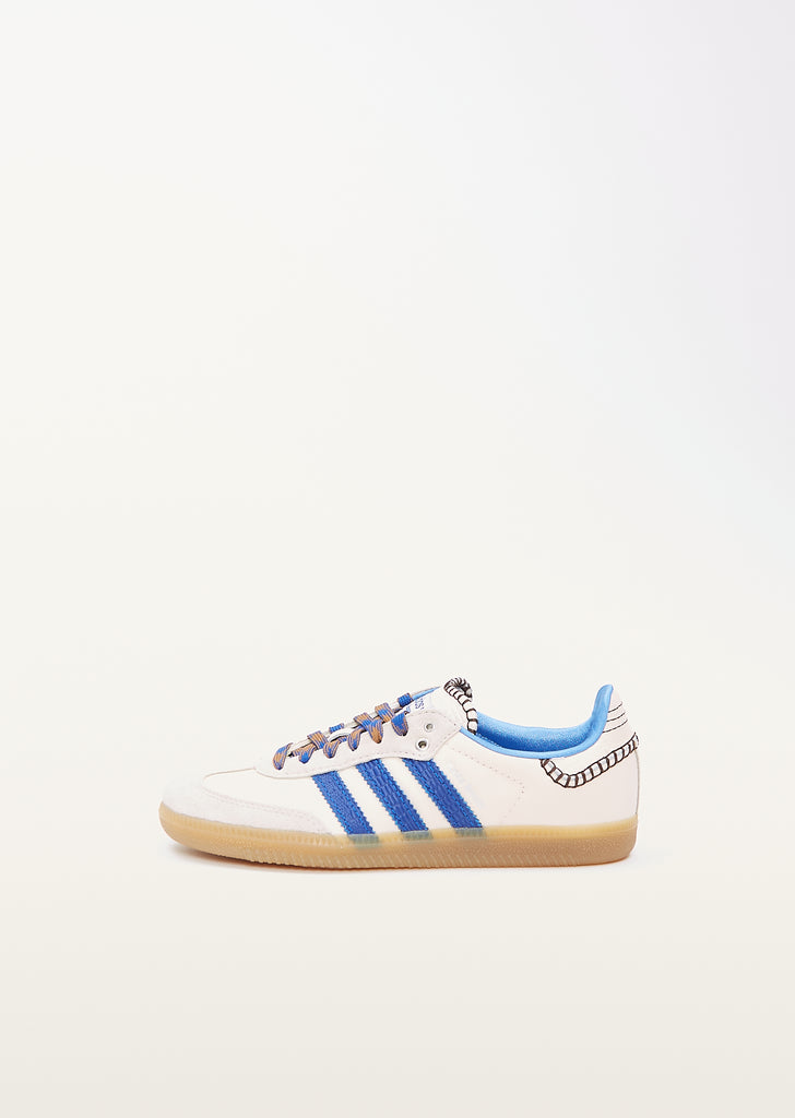 WB Nylon Samba — Cream / Blue