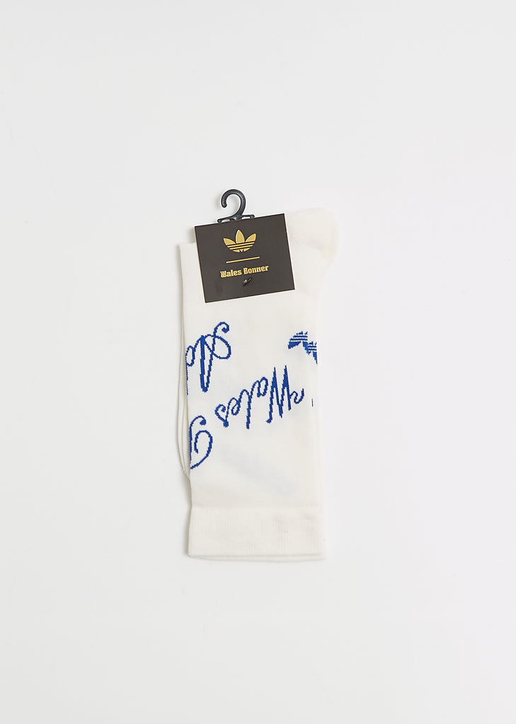 WB Short Socks — Chalk White